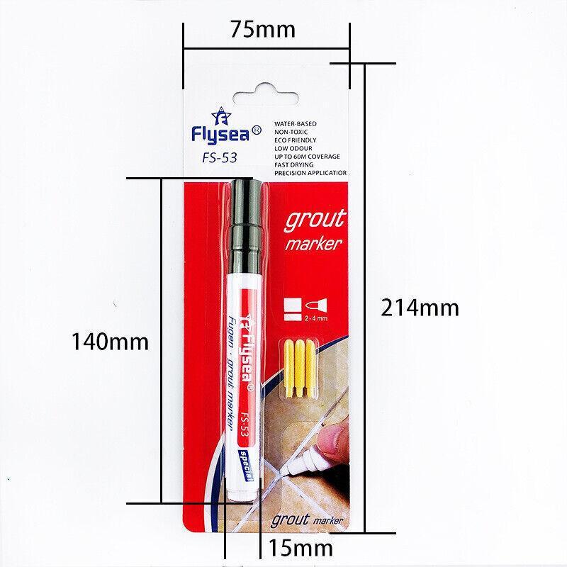 Tile Styling Pen Bathroom Floor Waterproof And Mildew Grout Marker Repair Pens - Grey