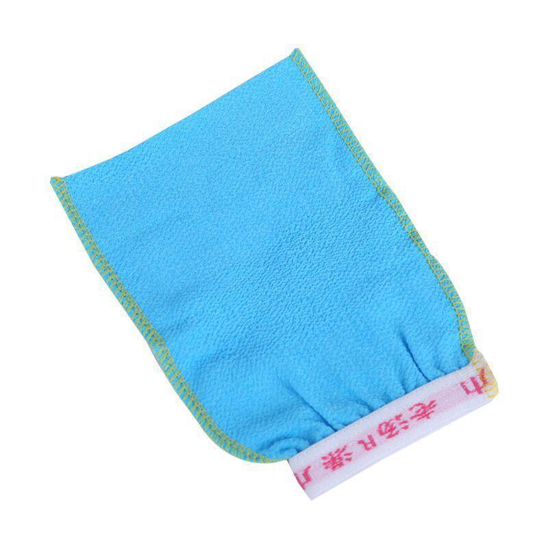 5 Pcs Towel Exfoliating Bath Washcloth Viscose Scrub Mitten Towel - Orange *5 PCS