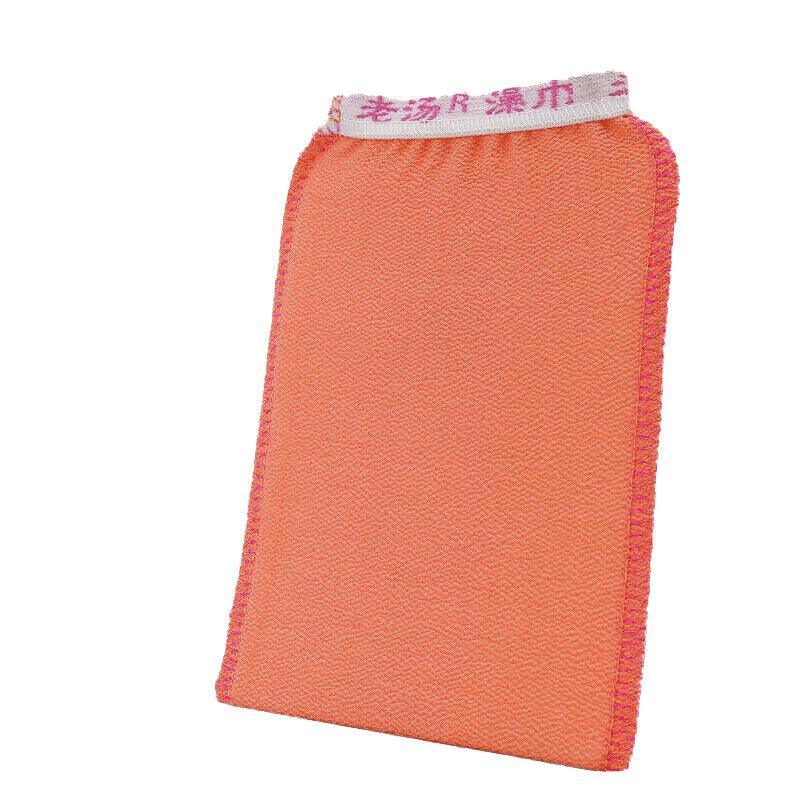 5 Pcs Towel Exfoliating Bath Washcloth Viscose Scrub Mitten Towel - Orange *5 PCS