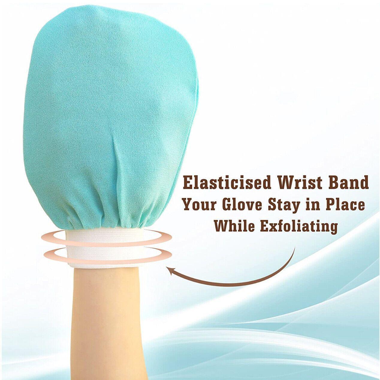 5 Pcs Towel Exfoliating Bath Washcloth Viscose Scrub Mitten Towel - Pink *5 PCS