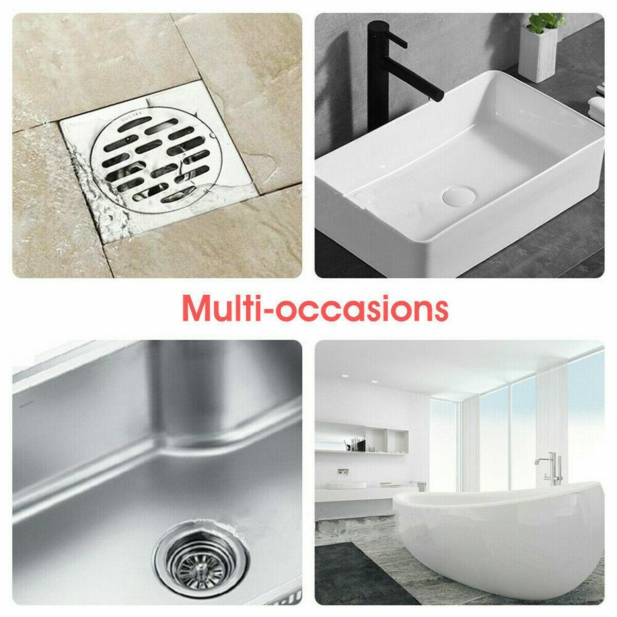 New Bathroom Drain Hair Catcher Bath Stopper Sink Strainer Shower Filter Covers - White