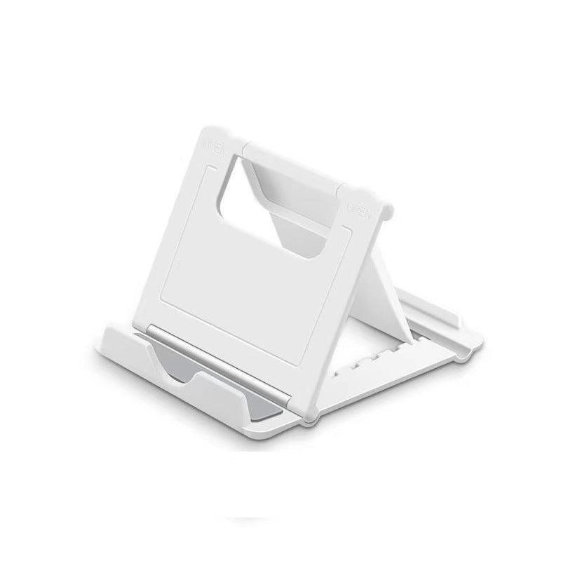 Universal Foldable Tablet and Phone Stand Adjustable Portable Desk Holder - White