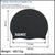 Aolikes Silicone Swimming Cap Waterproof Unisex Swim Hat for Men and Women - White