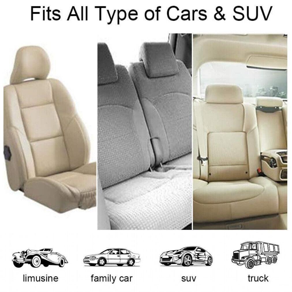 Adjustable Pet Harness Lead for Car Travel with Clip Attachment Nylon Restraint Strap - Yellow