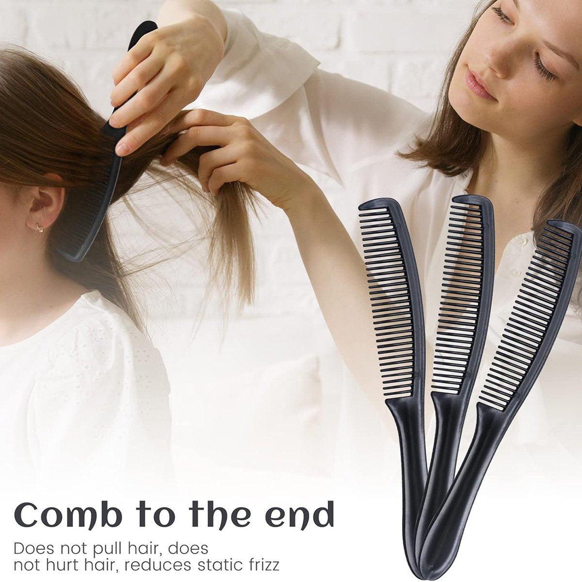 50PCS Individually Wrapped Combs for Hotel Guesthouse and Restaurant Bathroom - Black