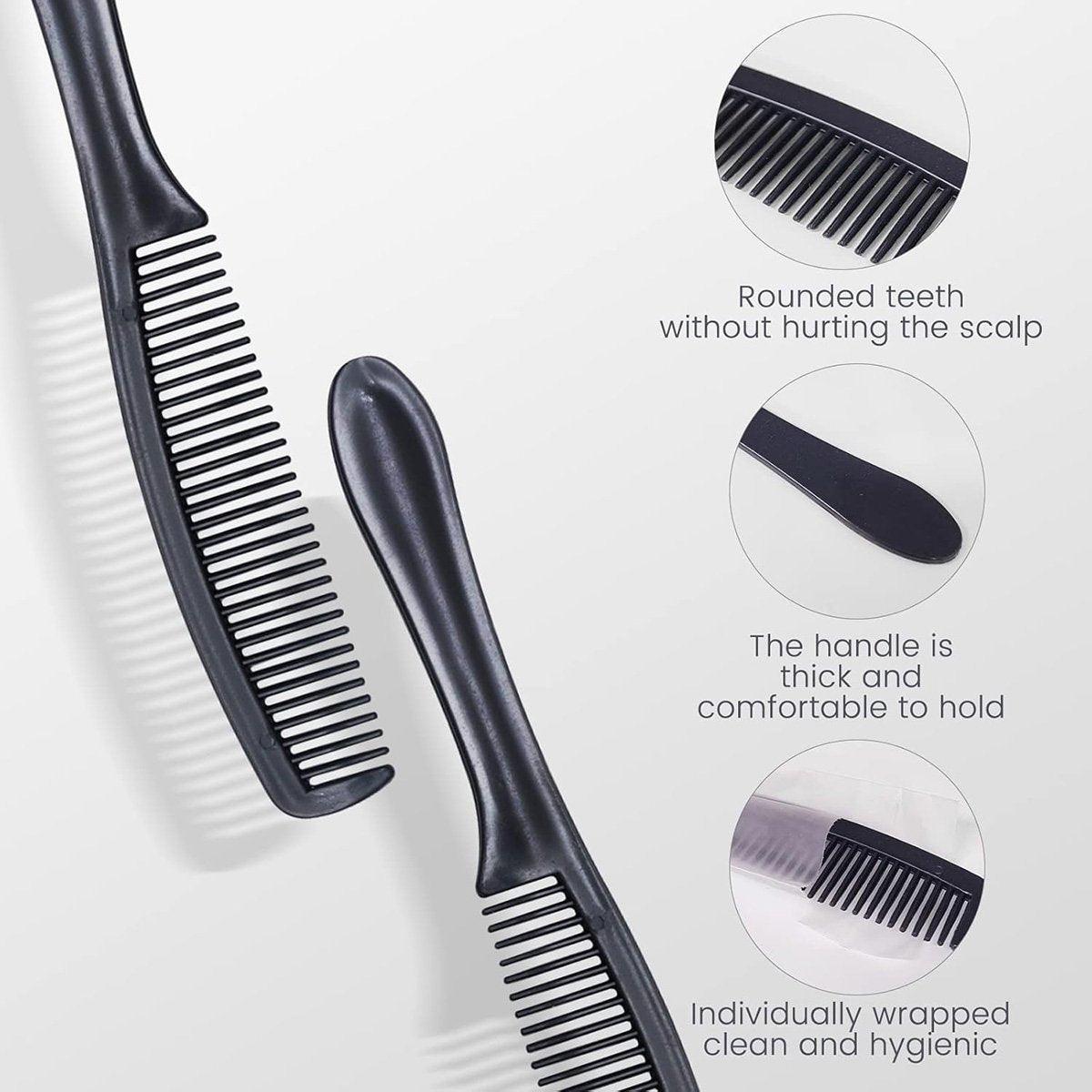 50PCS Individually Wrapped Combs for Hotel Guesthouse and Restaurant Bathroom - Blue