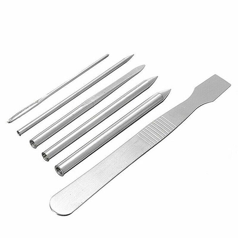 6/9 Pcs Stainless Steel Paracord Bracelet Fid Lacing Stitching Needles Tool Set - 6PCS