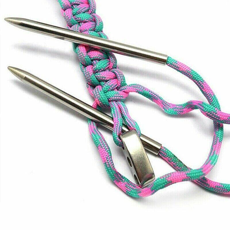 6/9 Pcs Stainless Steel Paracord Bracelet Fid Lacing Stitching Needles Tool Set - 9PCS