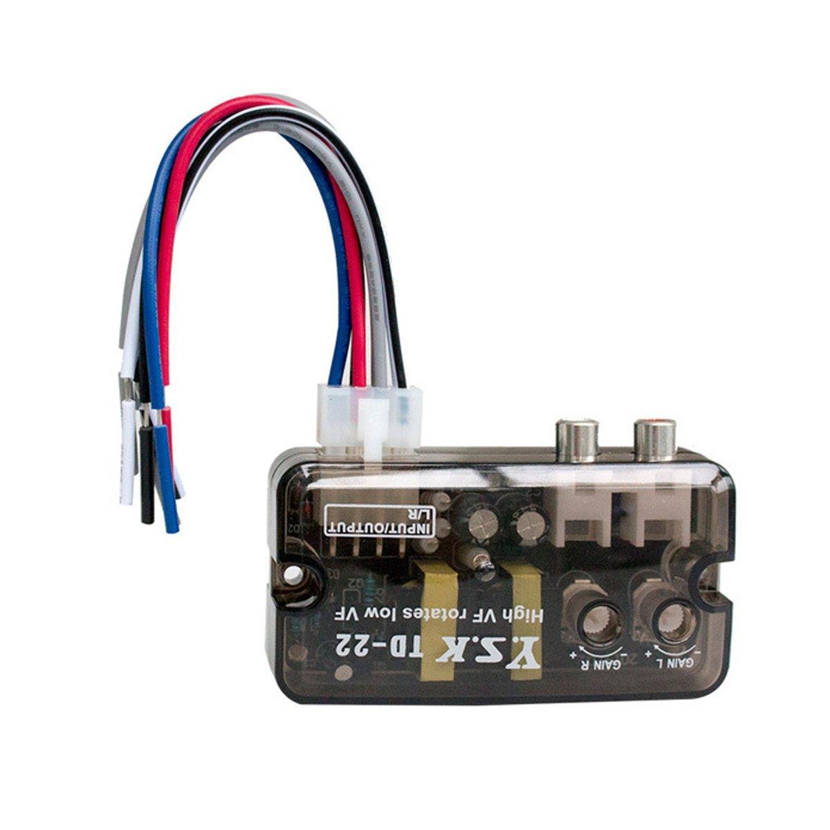 Car High to Low Frequency Converter Auto Stereo Line Speaker Level Adapter TD22