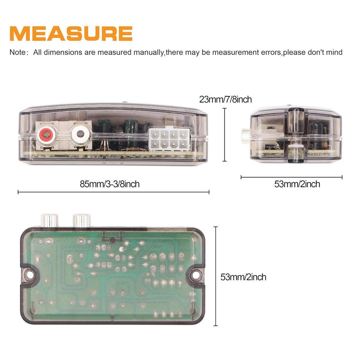 Car High to Low Frequency Converter Auto Stereo Line Speaker Level Adapter TD22