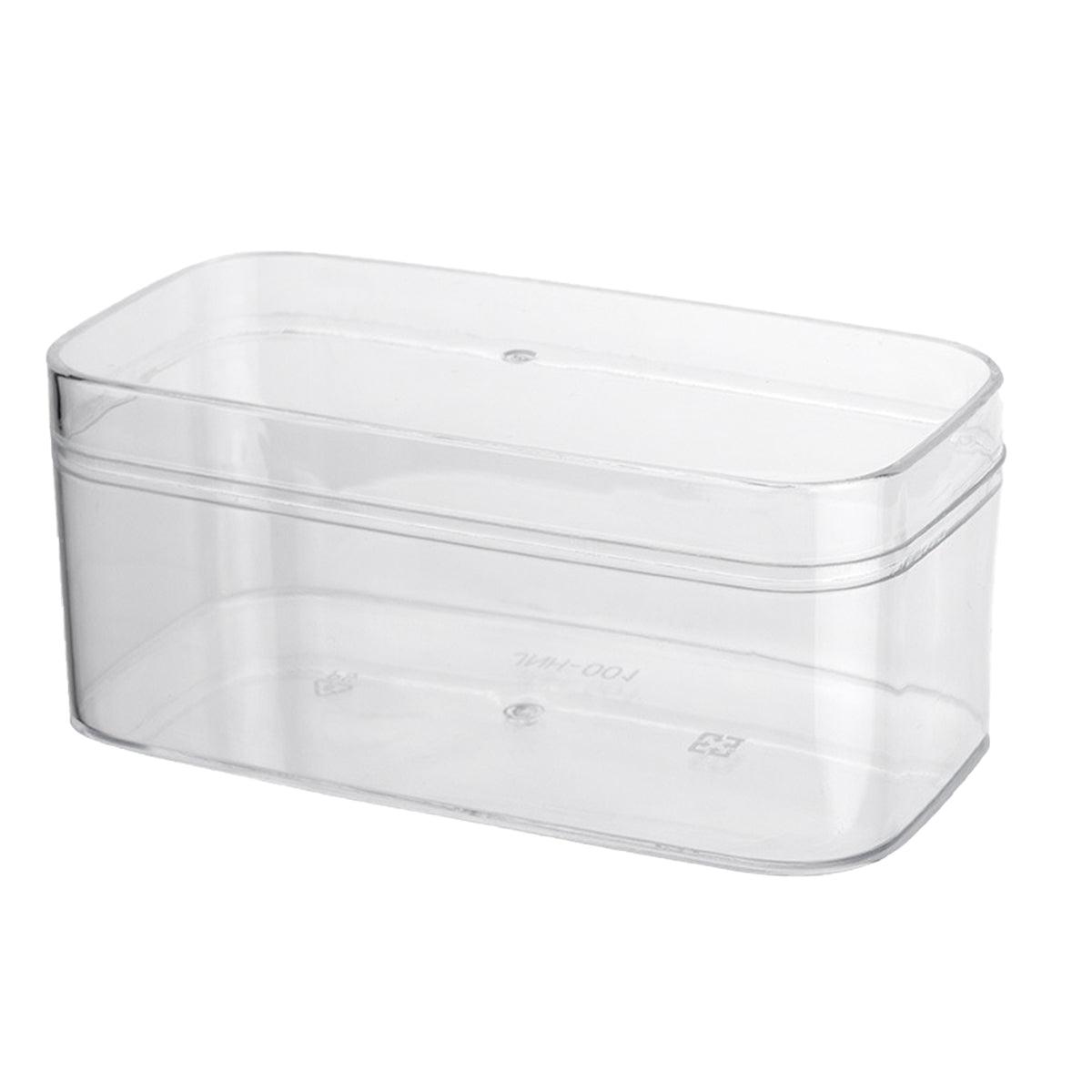 20pcs Transparent Biscuit Box Plastic Cake Box Pastry Dessert Storage Container - 7.5x7.5CM