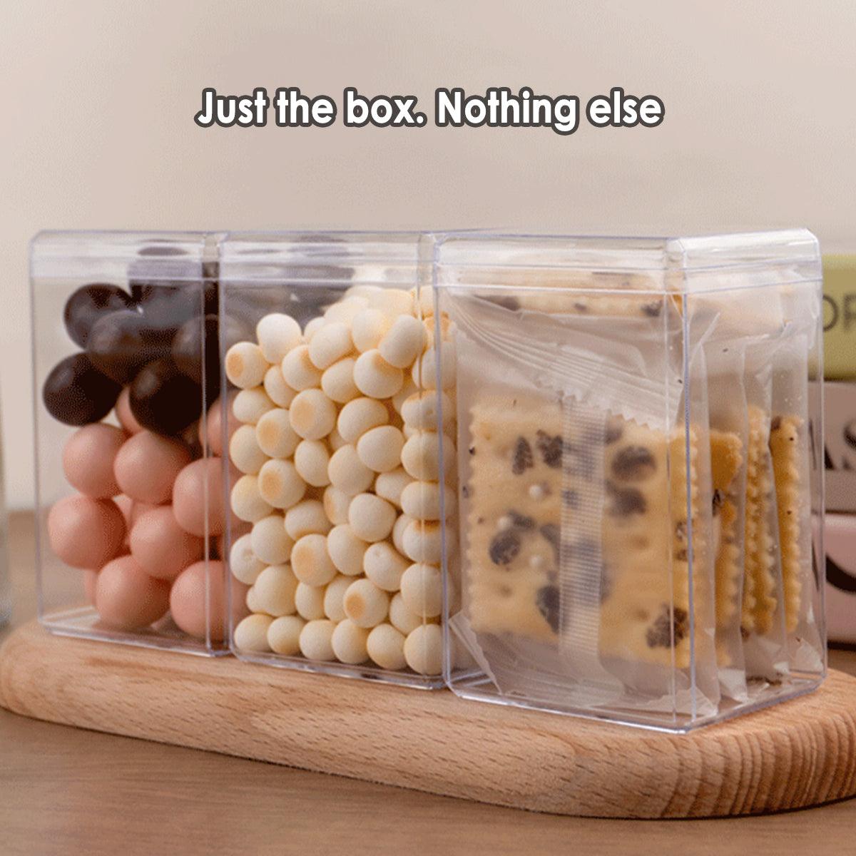 20pcs Transparent Biscuit Box Plastic Cake Box Pastry Dessert Storage Container - 5.5x9.5cm