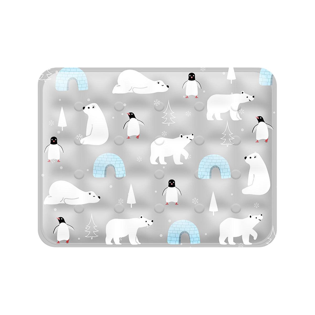 Cooling Ice Mat for Pets Summer Dog and Cat Cooling Pad Comfortable Pet Bed - Blue - 50x60cm