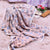 Medium Size Pet Mat Paw Print Cat Dog Puppy Fleece Soft Pet Blanket Bed Cushion - Beige
