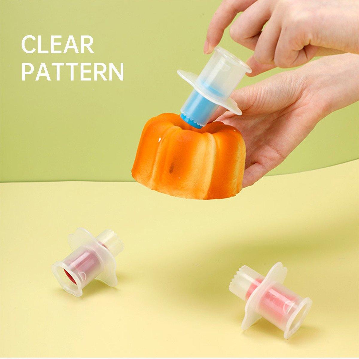 2PCS Eco-Friendly Plastic Paper Cup Cake Corer Pastry Hollowing Tool Easy to Use - Purple