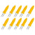 BBQ Corn Holders Set of 10 Reusable Stainless Steel Skewers for Kitchen and Grill