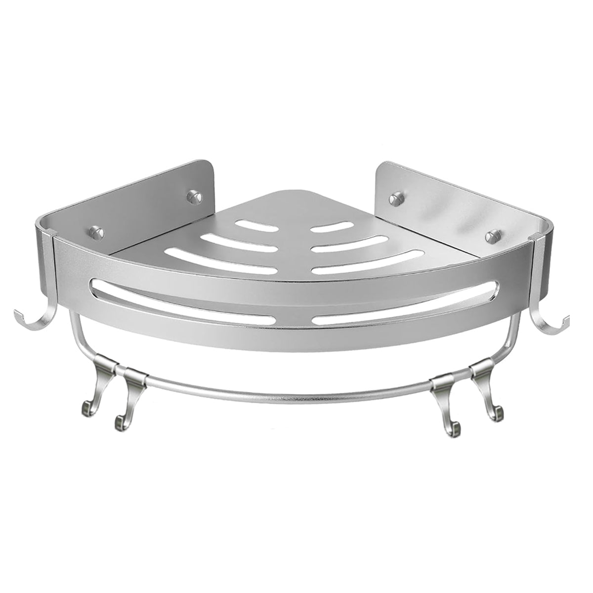 Wall Mounted Bathroom Shelf Triangle Corner Shower Storage Rack for Toiletries - Single layer