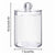 4PCS Transparent Cotton Swabs Makeup Remover Pad Storage Box Household Organizer