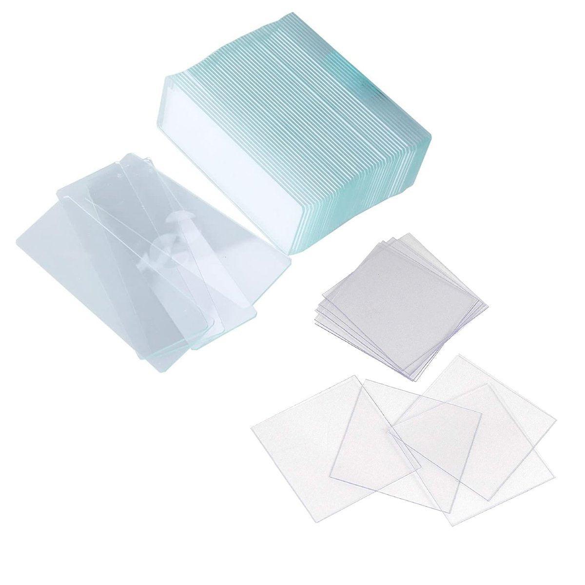 100set Microscope Slide Coverslips for Laboratory Use Glass Slides Research Tool