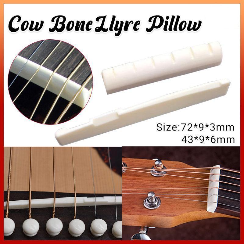 Bone Acoustic Saddle Holder Display Nut Guitar Bridge and Strings End Rack