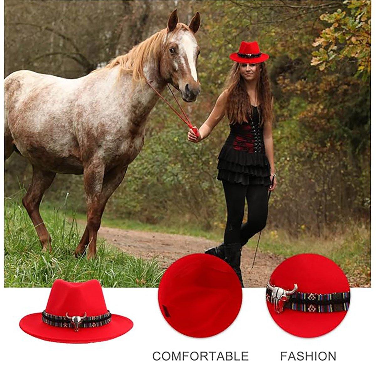 STweed Hat Ethnic Style Jazz Cap Bowler Hat Sun Hat for Men Women Summer Fashion - Brown