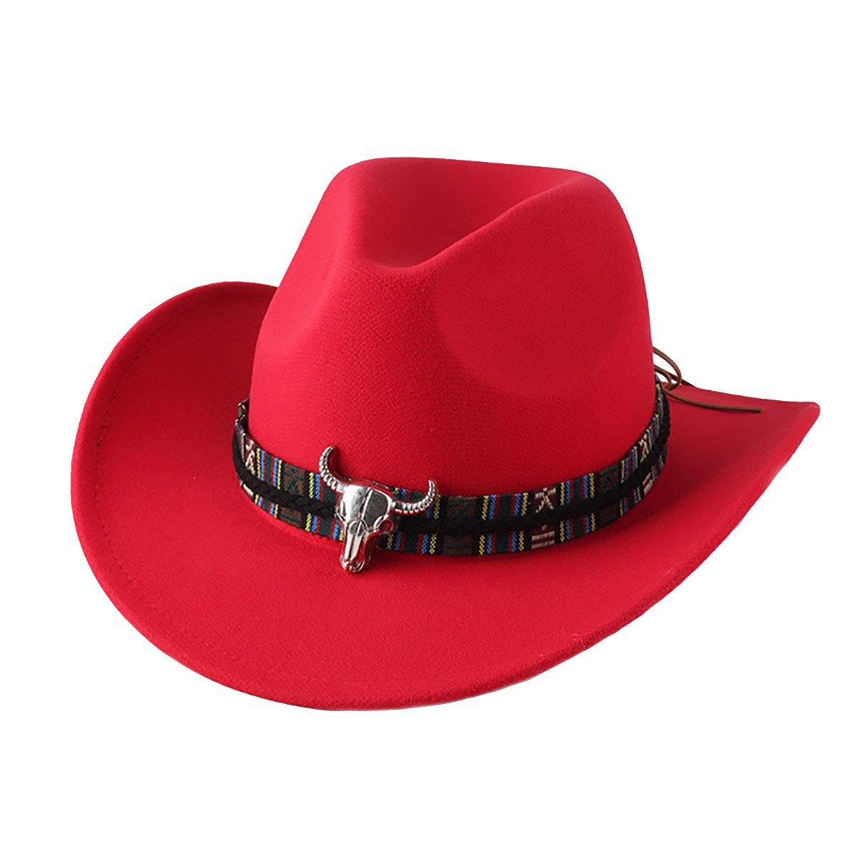 STweed Hat Ethnic Style Jazz Cap Bowler Hat Sun Hat for Men Women Summer Fashion - Brown