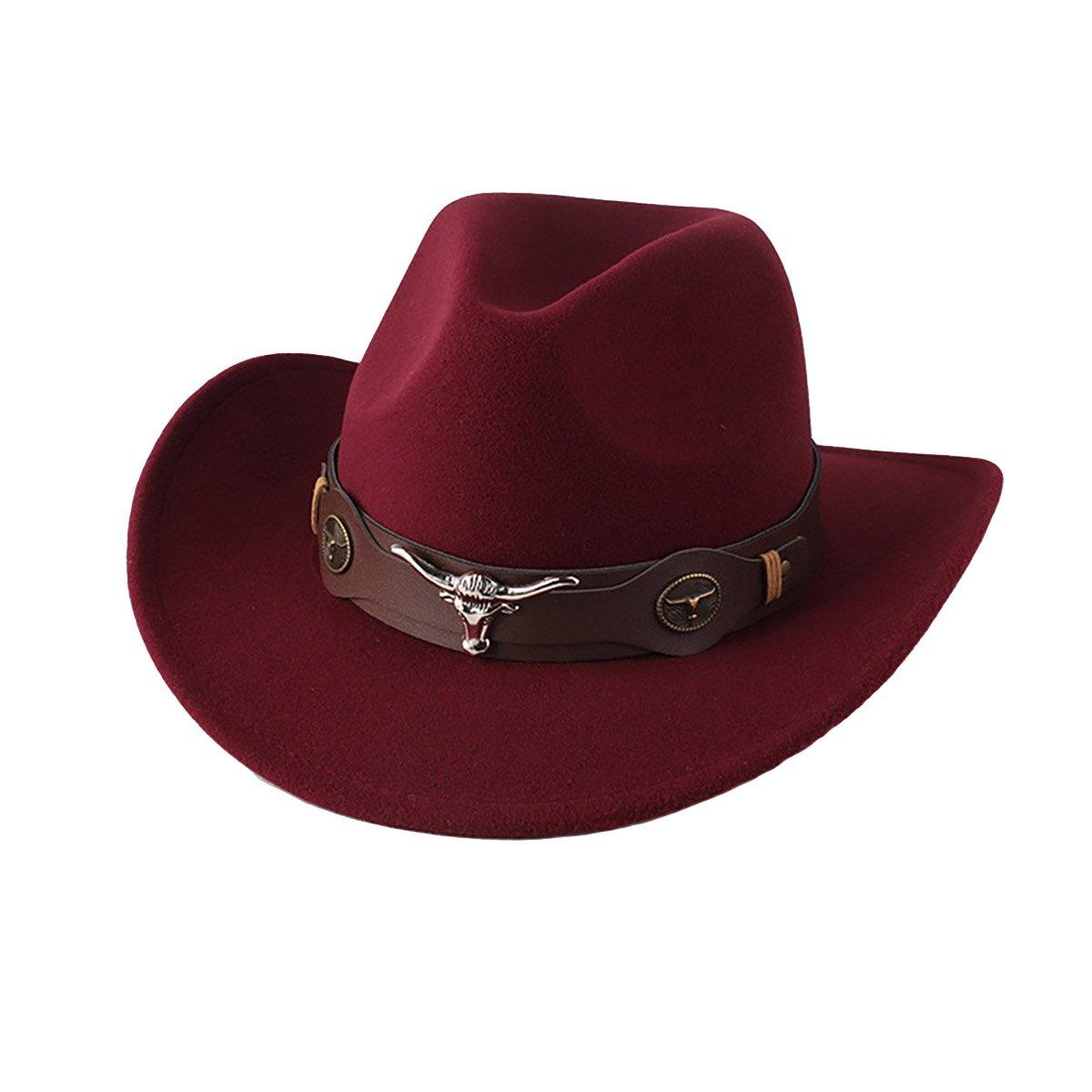 STweed Hat Ethnic Style Jazz Cap Bowler Hat Sun Hat for Men Women Summer Fashion - Brown