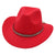 Western Cowboy Hat American Wool Felt Jazz Hat for Men Women Upside Down Top Hat - Coffee