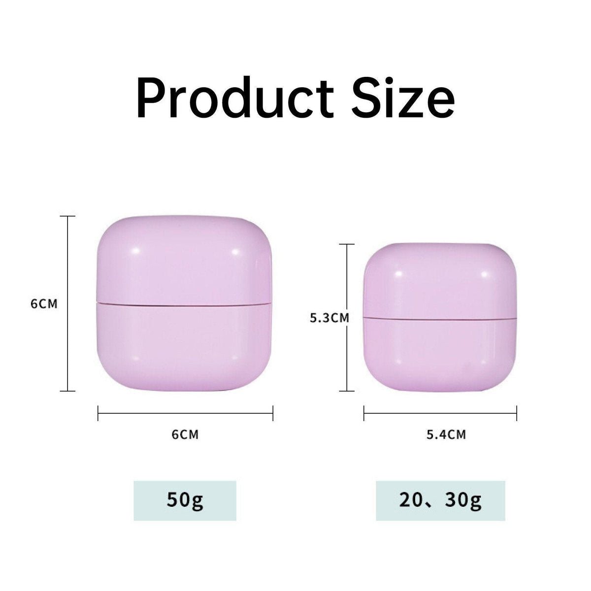 10PCS Square Lightproof Cream Jars Cosmetics Containers Skincare Lotion Makeup Jars - Green 50ml