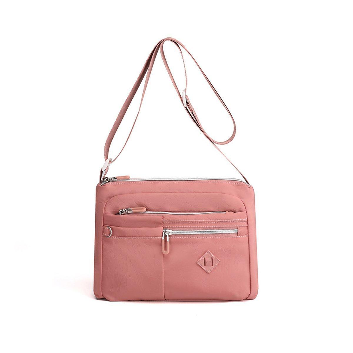 Ladies Large Capacity Crossbody Bag Single Shoulder Small Square Bag Handbag - Pink
