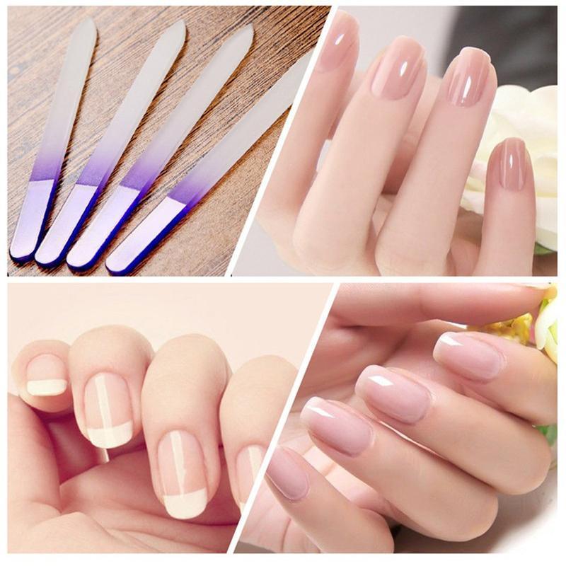 Durable Crystal Glass Nail File Buffer Art Files Manicure