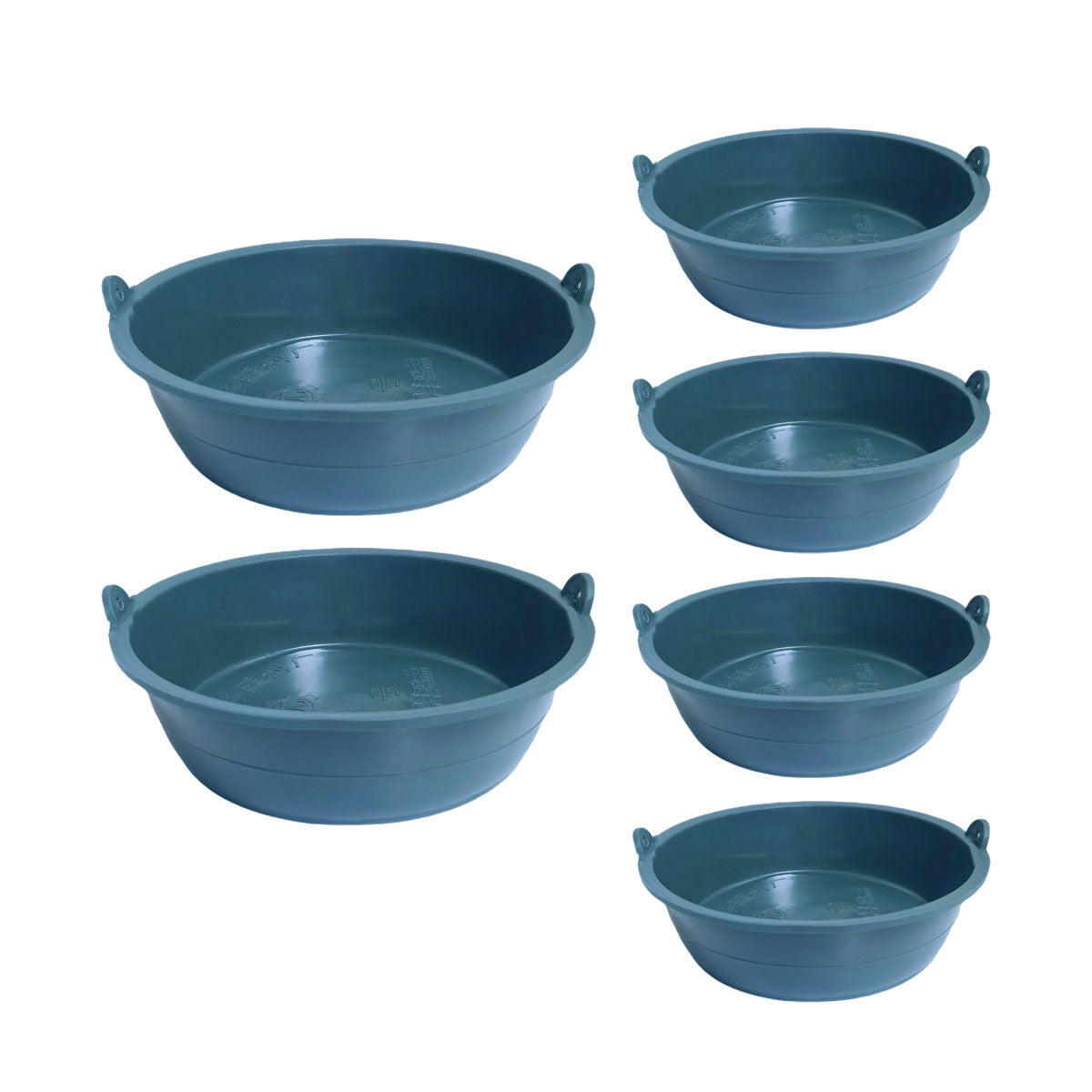 Chicken Feeding Basin 6pcs Plastic Breeding Trough Bowl Farm Feeder Container