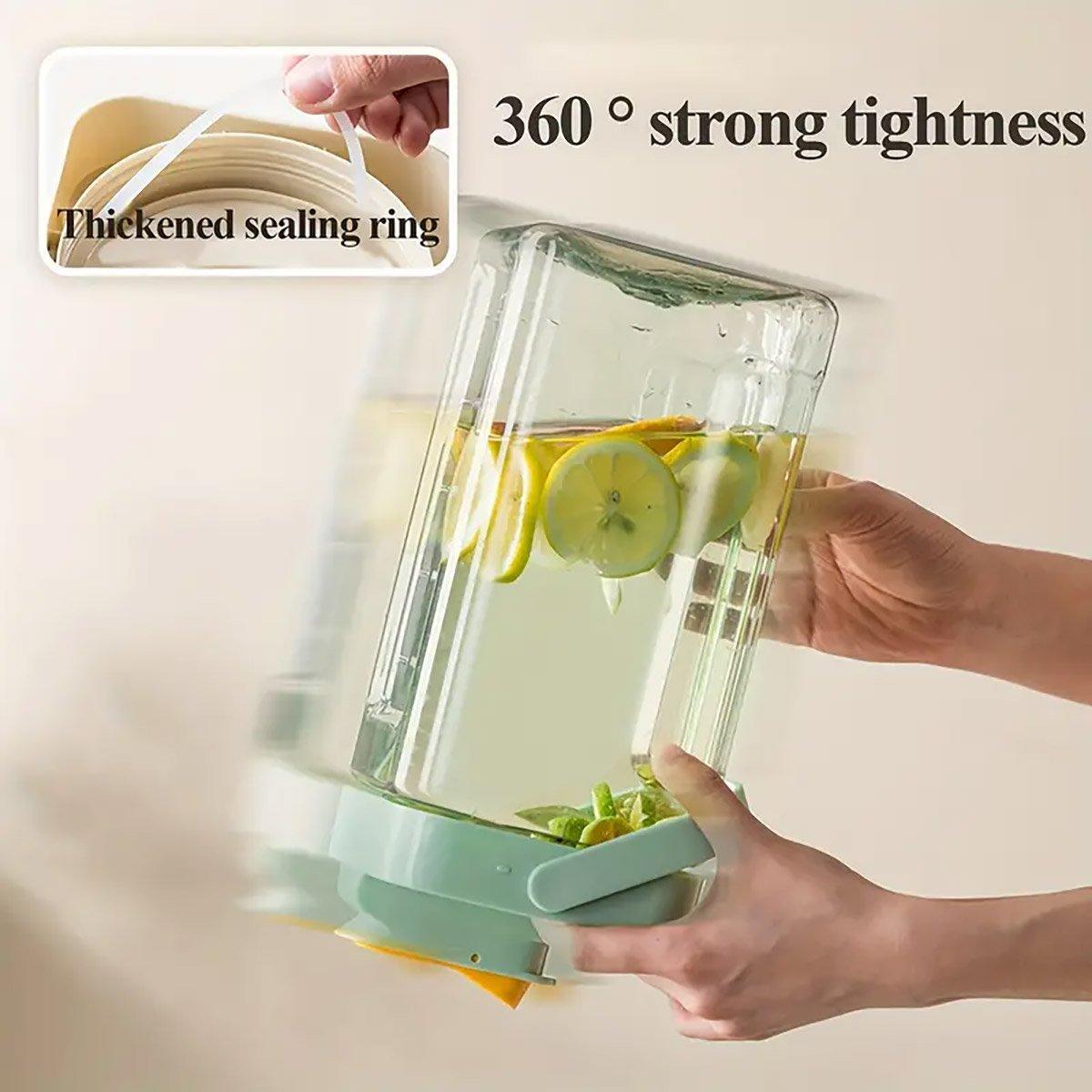 Large Capacity 3.5L Cold Water Kettle Home Use Beverage Dispenser Jug Mug - White