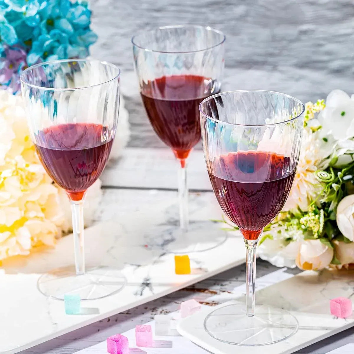 8-Piece 210 mL Plastic Wine Cup Set