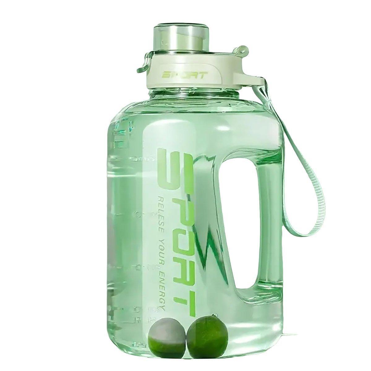 Large Capacity Water Cup Fitness Sports Water Bottle for Gym Outdoor Activities - Green