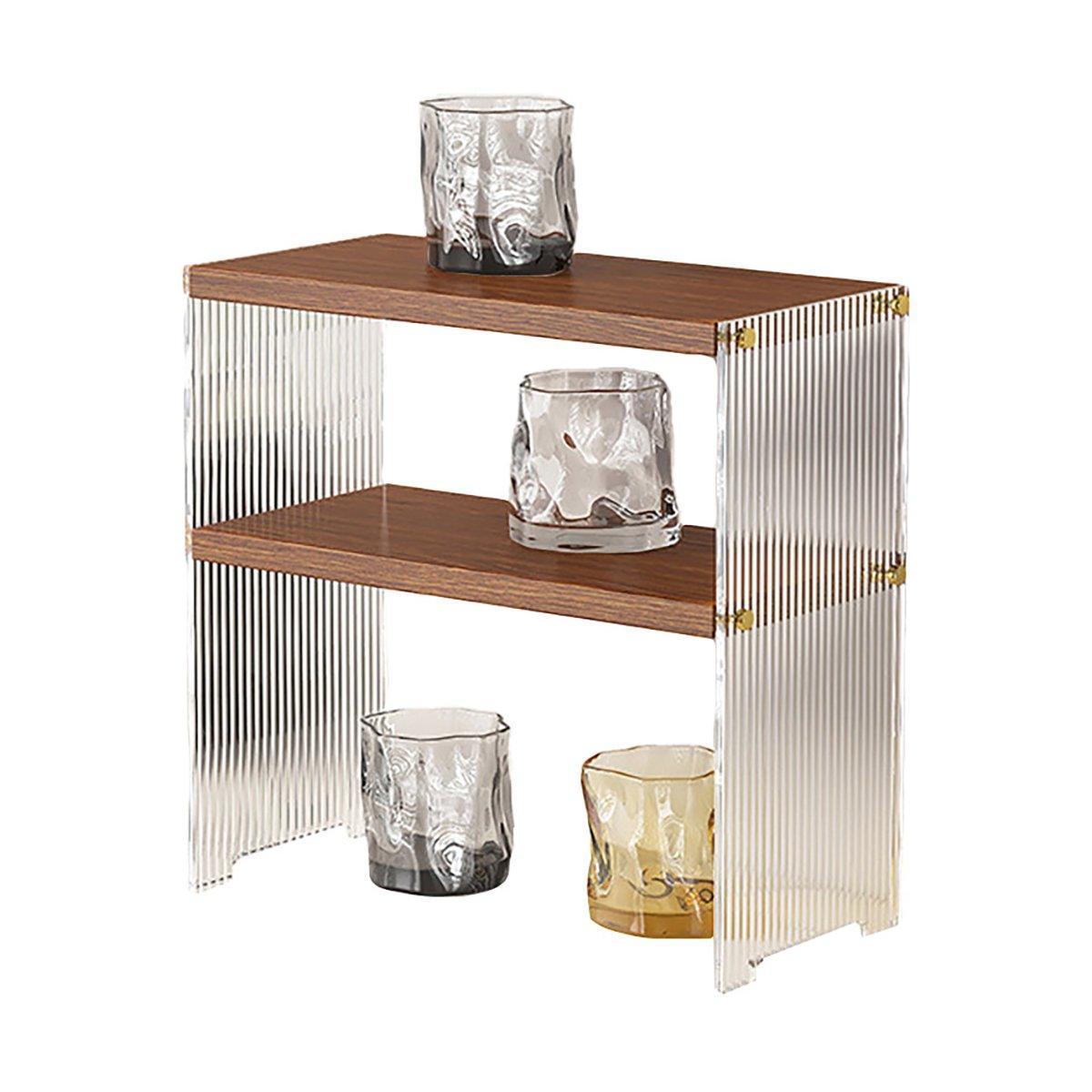 Acrylic Desktop Cup Holder Multi-Purpose Portable Storage Organizer For Home - White