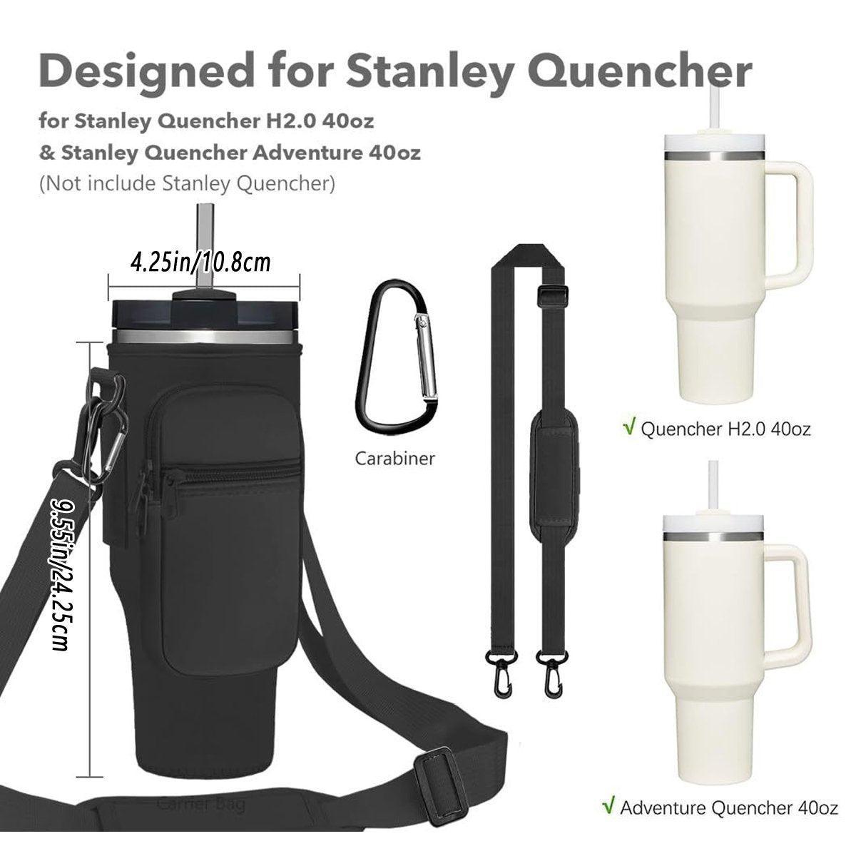 Portable Cup Sleeve Drink Holder Reusable Water Bottle Carrier Travel Bag - Grey