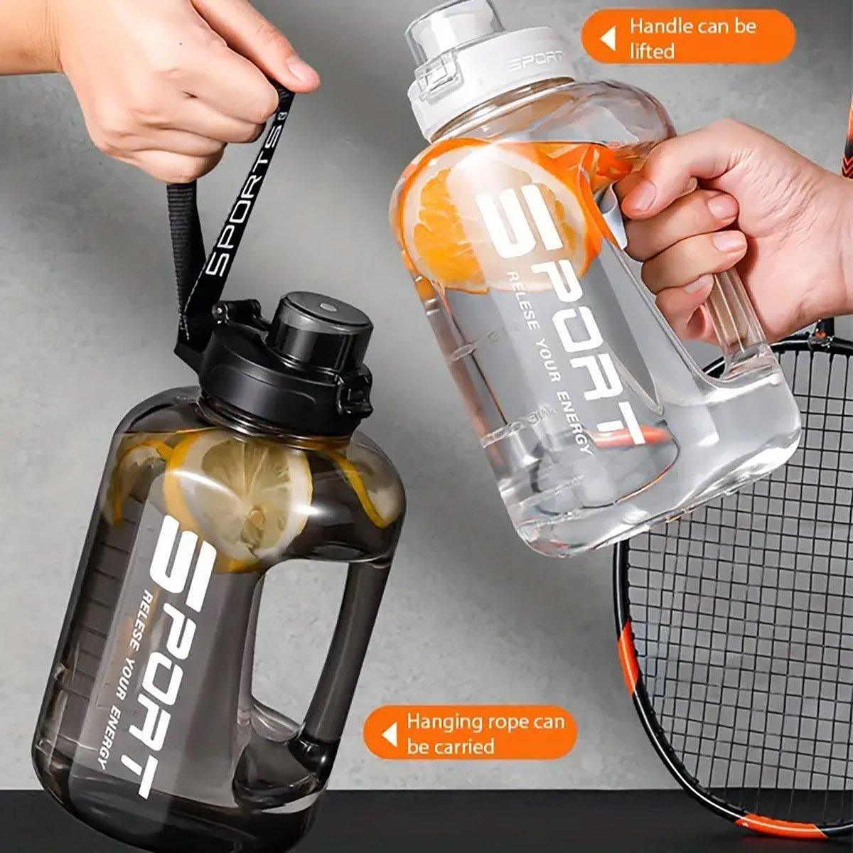 Large Capacity Water Cup Fitness Sports Water Bottle for Gym Outdoor Activities - White