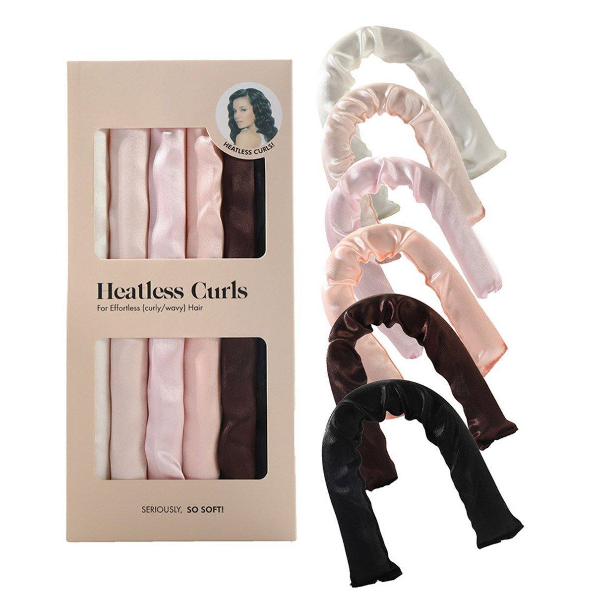 6Colours Heatless Curling Rod Foam Set Lazy Overnight Hair Rollers Big Waves Tool - Colourful