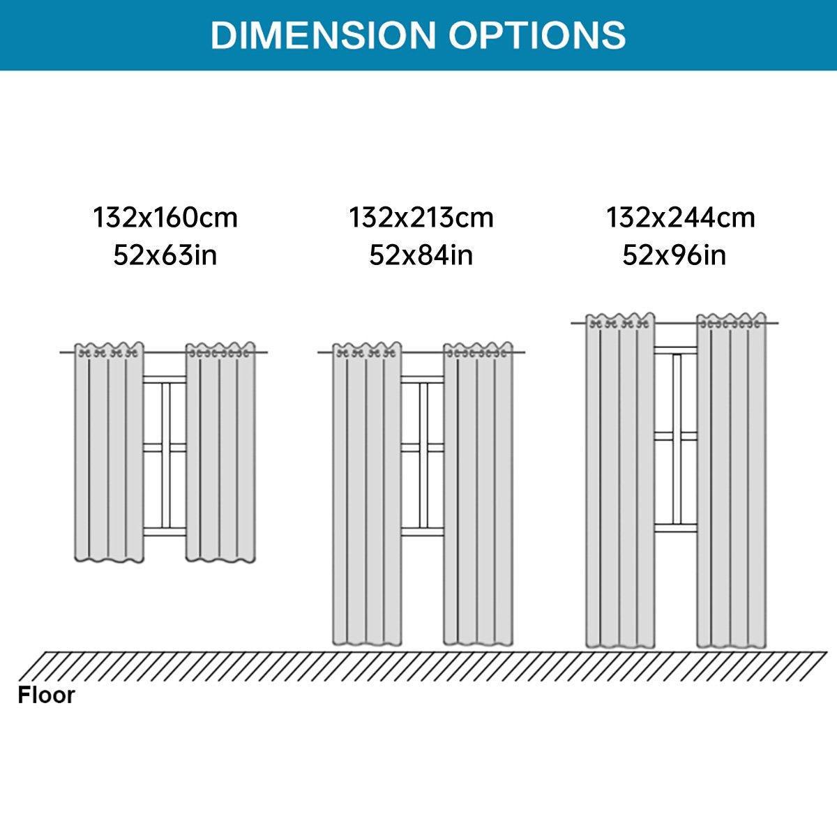 2pcs Semi Blackout Curtain Fabric Solid Colour Home Decor Drapes for Living Room - Yellow - 132x160cm