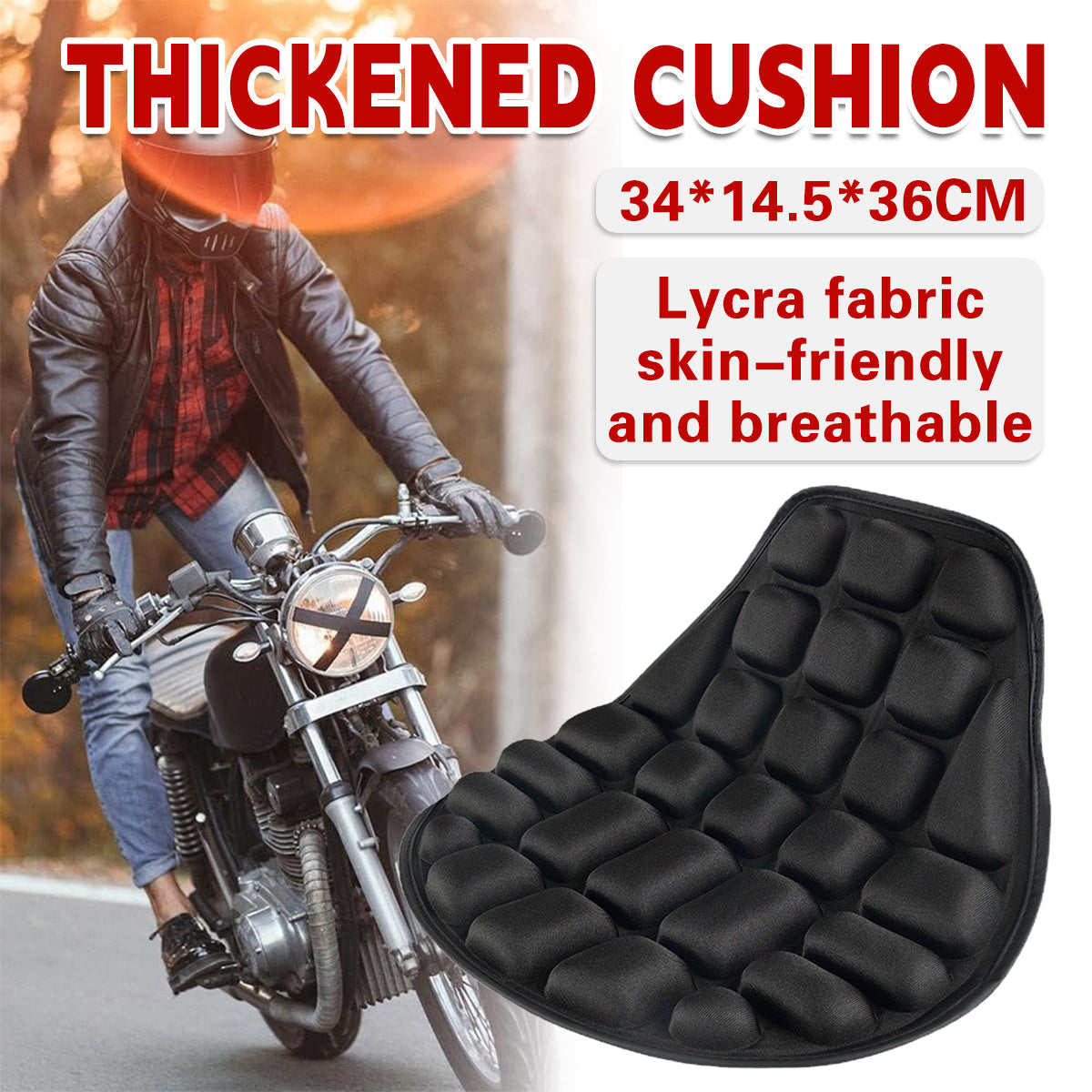 Waterproof Car Motorcycle Seat Cover Thickened Cushion Sun Protection Mat Pad