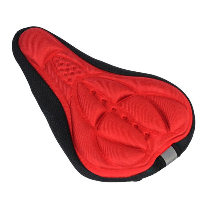 Thick Silicone Bike Seat Cover Comfort Gel Cycling Bicycle Saddle Cushion Pad - Set of 4 Colours