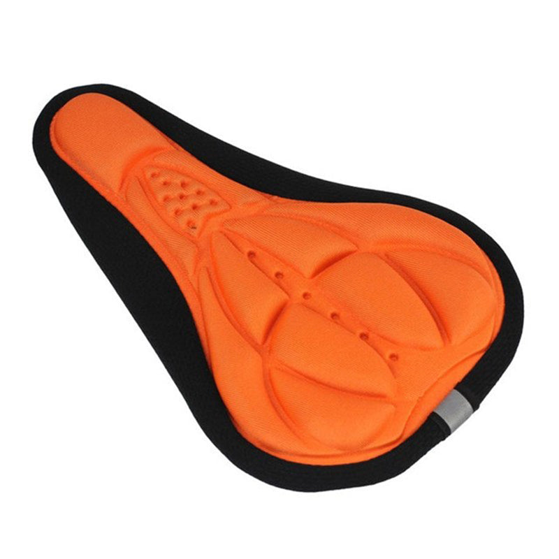 Thick Silicone Bike Seat Cover Comfort Gel Cycling Bicycle Saddle Cushion Pad - Set of 4 Colours