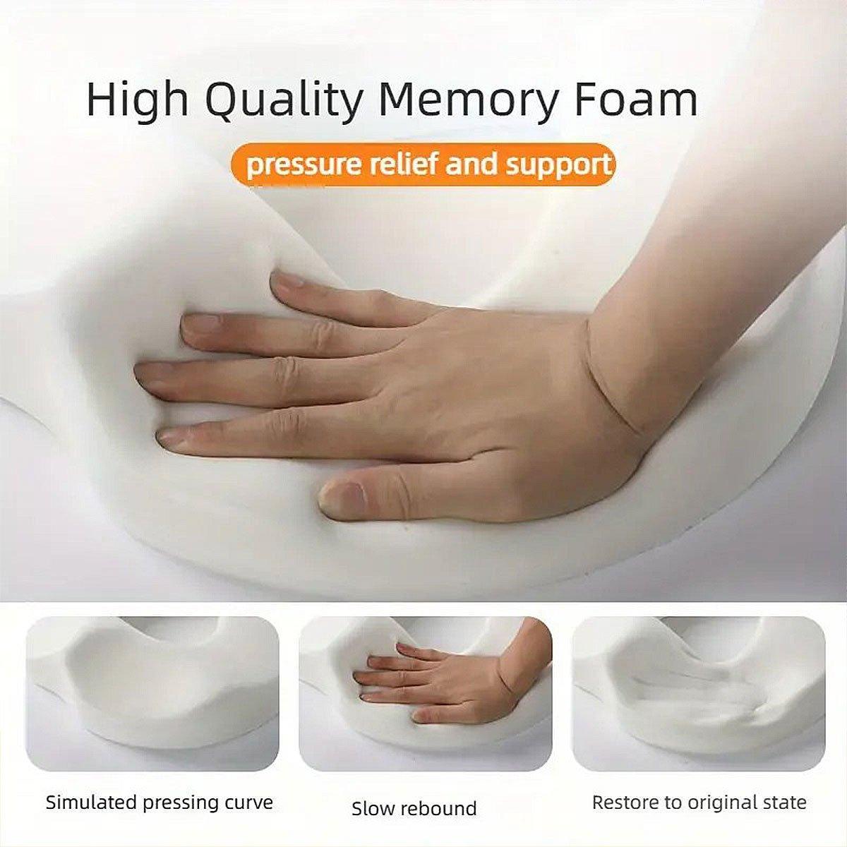 Memory Foam Seat Cushion Breathable Comfort Pad for Office Chair