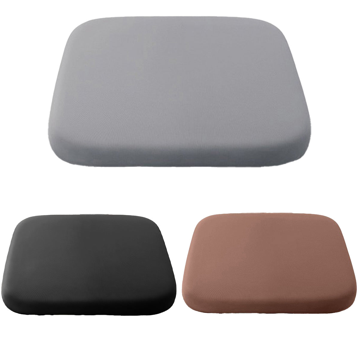 Seat Cushion Memory Foam Office Chair Pad Bottom Support for Stool Dining Chair - Grey