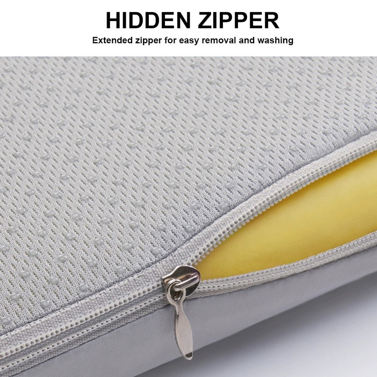 Seat Cushion Memory Foam Office Chair Pad Bottom Support for Stool Dining Chair - Grey