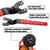 Adjustable Pin Wrench Spanner 10–40mm for Angle Grinder Rotary Tool Nut Removal