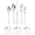 20/40pcs Stainless Steel Cutlery Set Knife Fork Spoon Western Hotel Tableware - Golden-40pcs