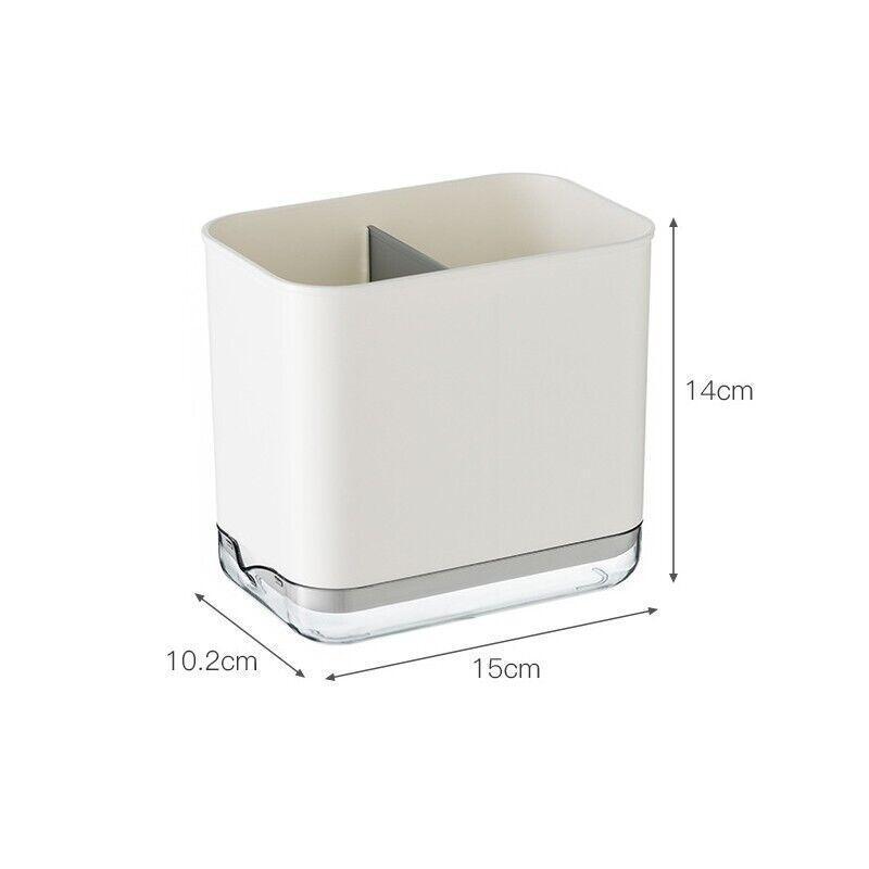 Cutlery Drainer Basket Multifunctional Storage Holder Box Spoon Drain Rack - Grey