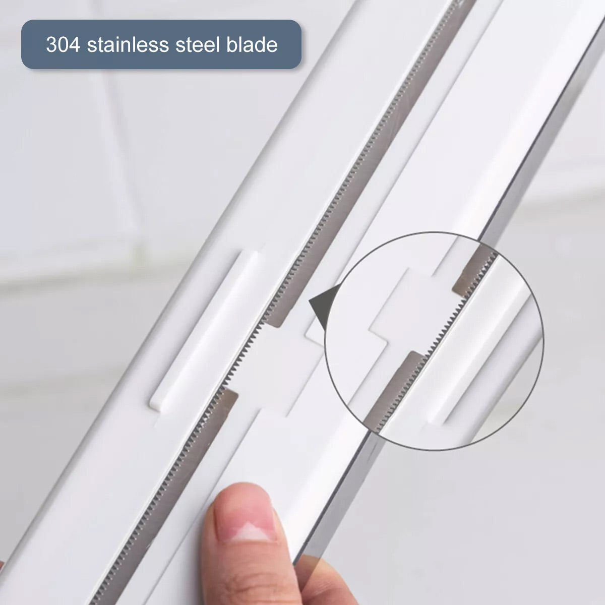 Plastic Food Wrap Dispenser Cutter Foil Cling Film Storage Holder Box Kitchen - Green